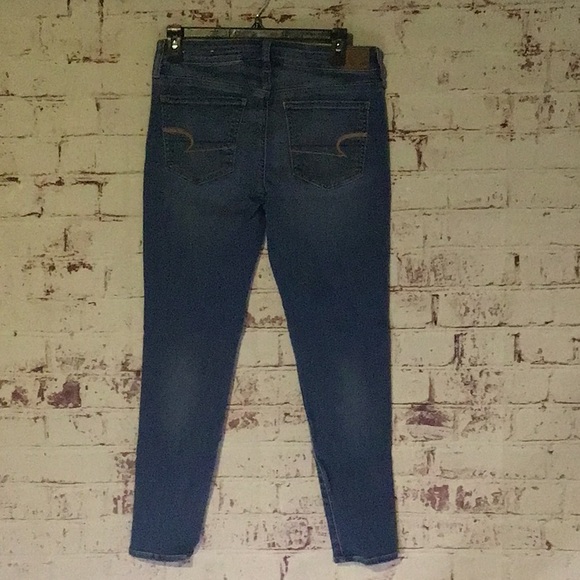 🦅Jegging American Eagle Size 8 w/27.5" inseam Denim Jeans  sac701 - Picture 8 of 9